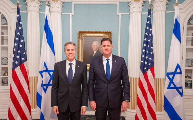 Blinken, Dermer Discuss Possible Israel-Saudi Accord in Washington Meeting